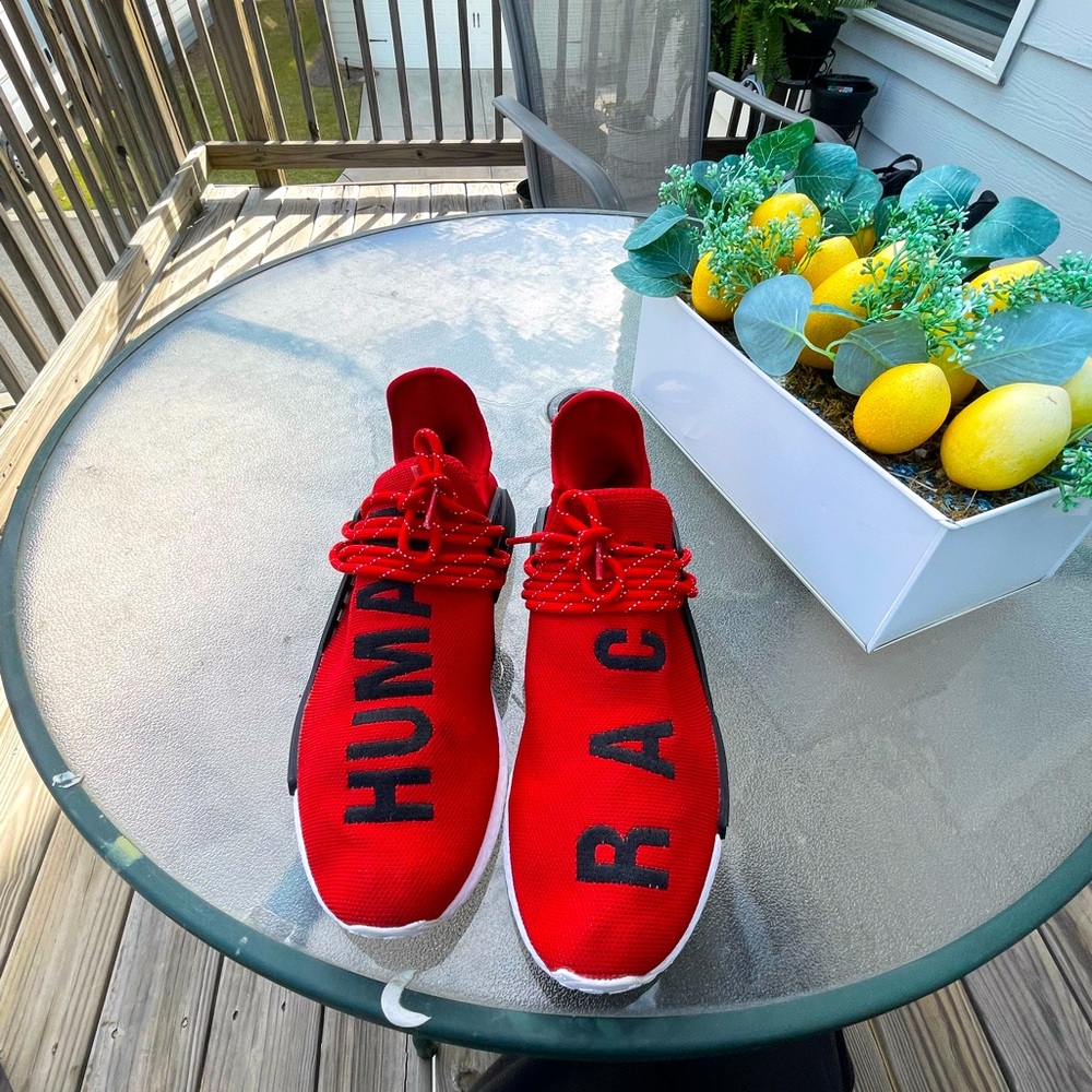 Human Races NMD x Pharrell Williams Red  Sz 10 Slightly used